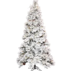 Clearance 7.5' Flocked Atka Pine 3Mm 950Ww, K171176Led, General Gifts