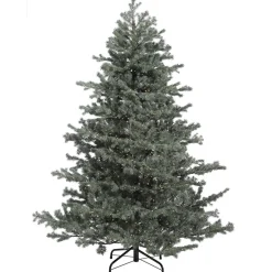 AllState 9' Green/Grey Mountain Fir Tree: Clear Led Rice Lights^ Pre-Lit