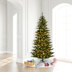 Vickerman 7.5' Natural Fraser Dura-Lit 700Ww, K194076Led, ^ Stocking / Skirt