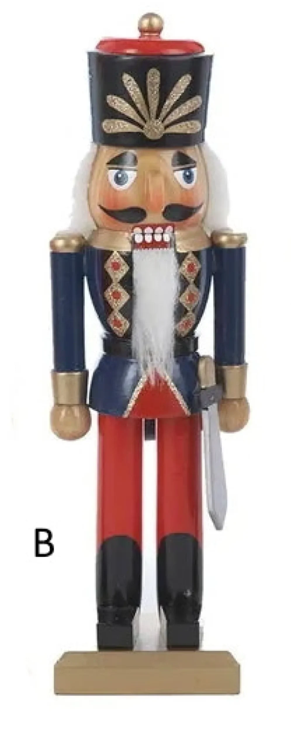 New 10" Wooden Soldier Nutcrackers, 3 Assorted, C6194, Kurt Adler Novelty