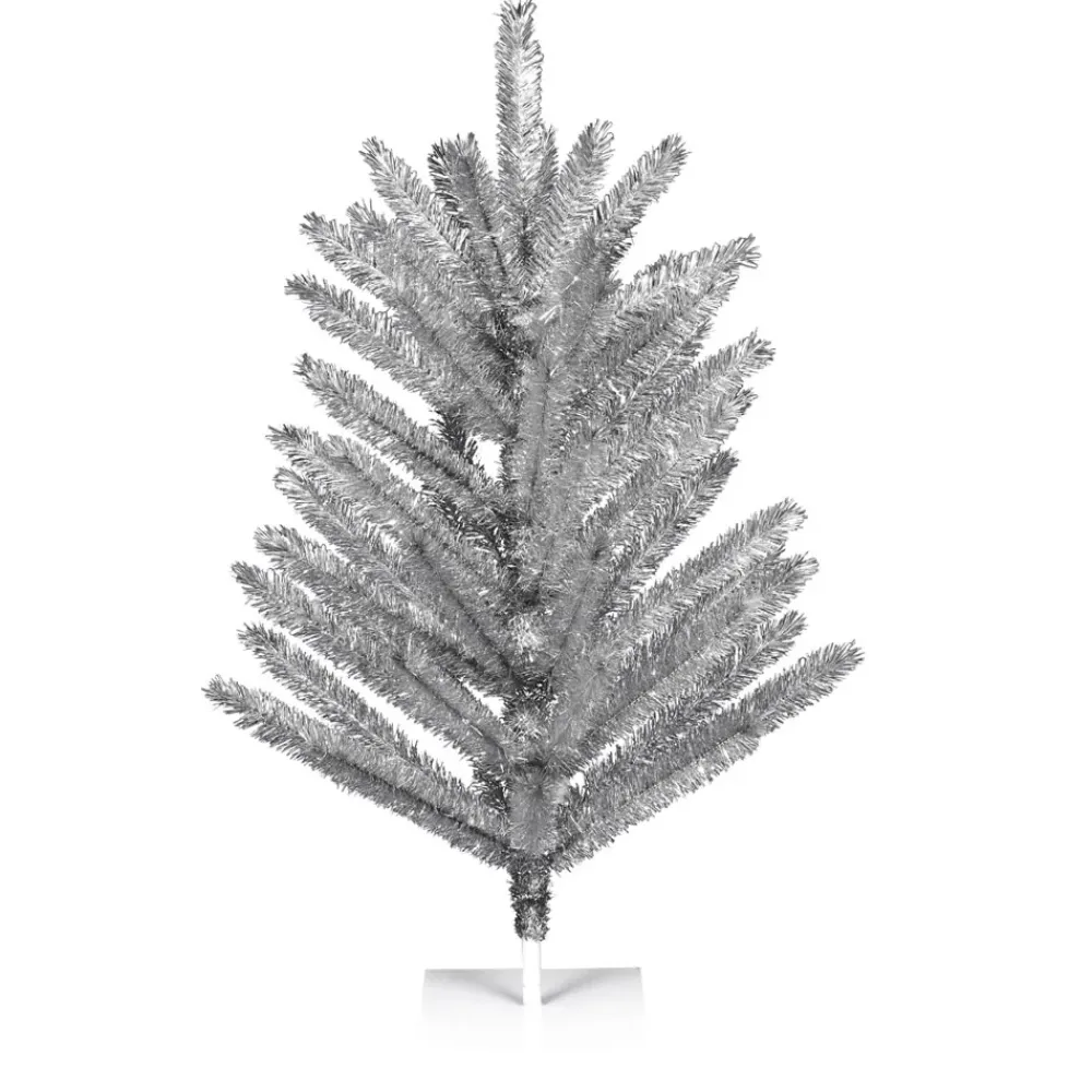 Vickerman 4' X 35" Vintage Aluminum 55 Branches, K196340, ^ Stocking / Skirt