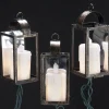 Kurt S Adler Antique Color Lantern Light Set With Ivory Candles, 10/L, Ul1876^ Stocking / Skirt