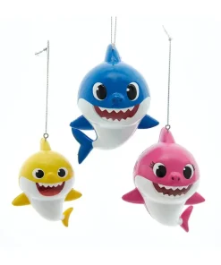 New Baby Shark™ Ornaments, Set/3 , Bk1201, Kurt Adler General Gifts