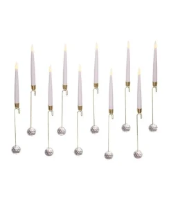 Best Sale Battery-Operated Candle With Glass Weight Light Set, Bat0001, Kurt Adler 10 Light