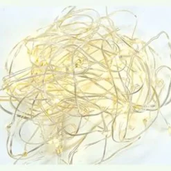 Kurt S Adler Battery-Operated 50-Light Warm White Led Fairy Twinkle Light Set^ Stocking / Skirt