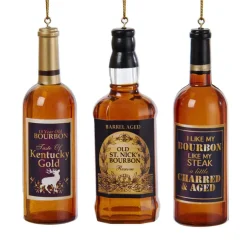 Kurt S Adler Bourbon Bottle Ornaments, T1624^ Stocking / Skirt