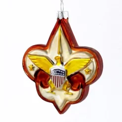 Kurt S Adler Boy Scout Logo Glass Ornament, Bs0001^ Stocking / Skirt