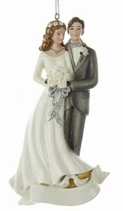 Outlet Bride And Groom Ornament Personalization, C7953, Kurt Adler General Gifts
