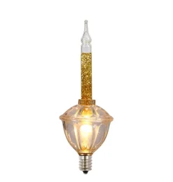 Vickerman Bubble Light Gold Glitter Replacement Bulbs 3 Pk^ Stocking / Skirt