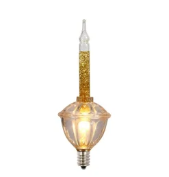 Best Sale Bubble Light Gold Glitter Replacement Bulbs 3 Pk Novelty
