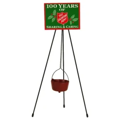 Byers Choice Red Kettle With Tripod, 430Ke^ Byers Choice Carolers