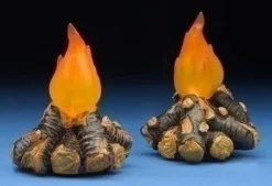 Shop Campfires Lighted Set Of 2, , 50813 7.5"