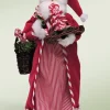 Byers Choice Candy Cane Santa, , 3163^ Stocking / Skirt