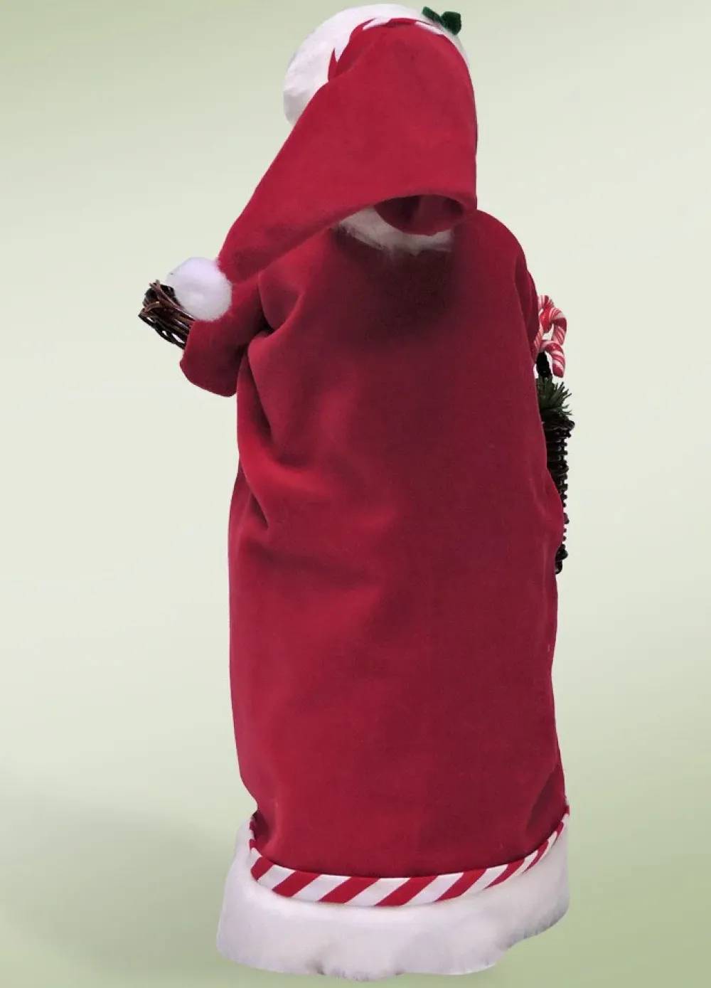 Byers Choice Candy Cane Santa, , 3163^ Stocking / Skirt
