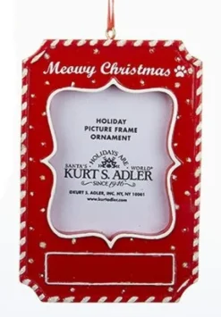 Kurt S Adler Cat And Dog Picture Frame Ornaments For Personalization^ Resin