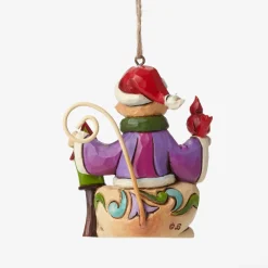 Enesco Cat With Birdhouse Mini Ornament^ Resin