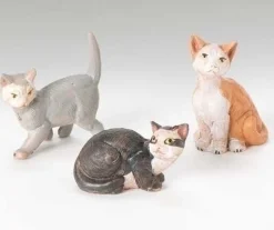 Best Cats Set Of 3 5", , 51518 Resin Nativity