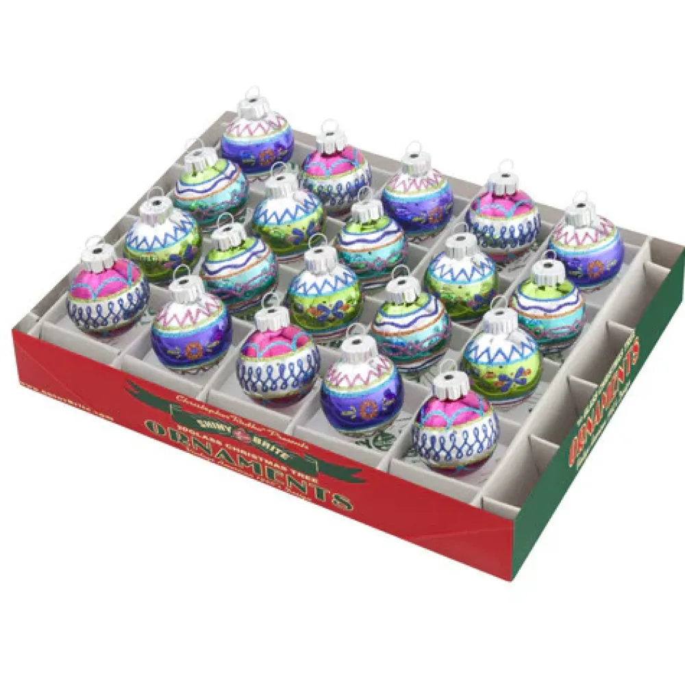 Shiny Brite Christmas Brites 1.25" 20 Count Decorated Rounds^ Garlands (Tree)