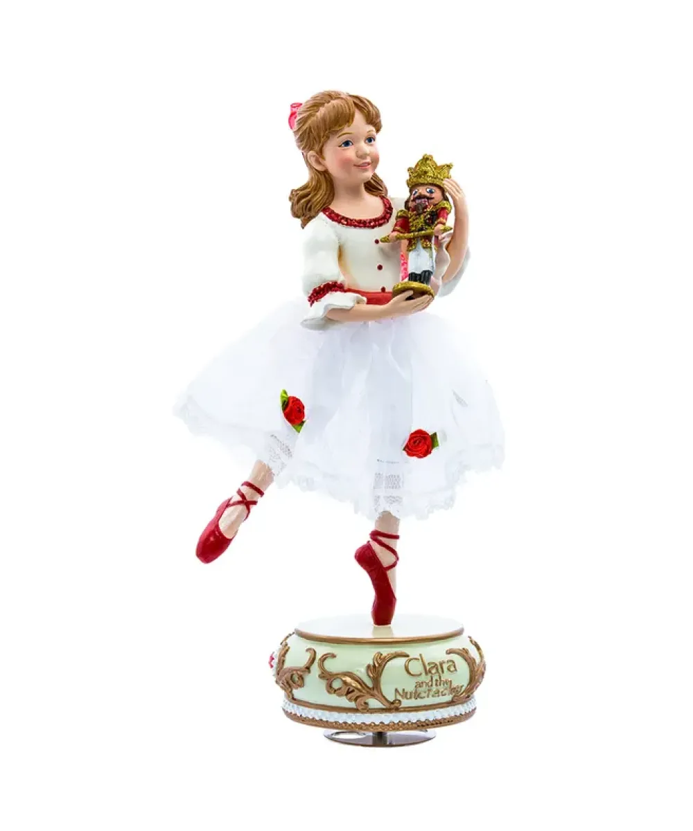 Kurt S Adler Clara With Nutcracker/Musical, F0309, Kurt Adler^ Stocking / Skirt