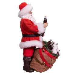Kurt S Adler Coca-Cola®, Santa With Bag And Polar Bear, Cc5203, Kurt Adler^ Stocking / Skirt