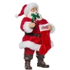 Kurt S Adler Coca-Cola® Santa With Coke Bottle And Stocking^ Clothtique/Fabriche Santas