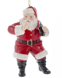 Kurt S Adler Coca-Cola® Santa With Coke, 2 Assorted, Cc2157^ Stocking / Skirt