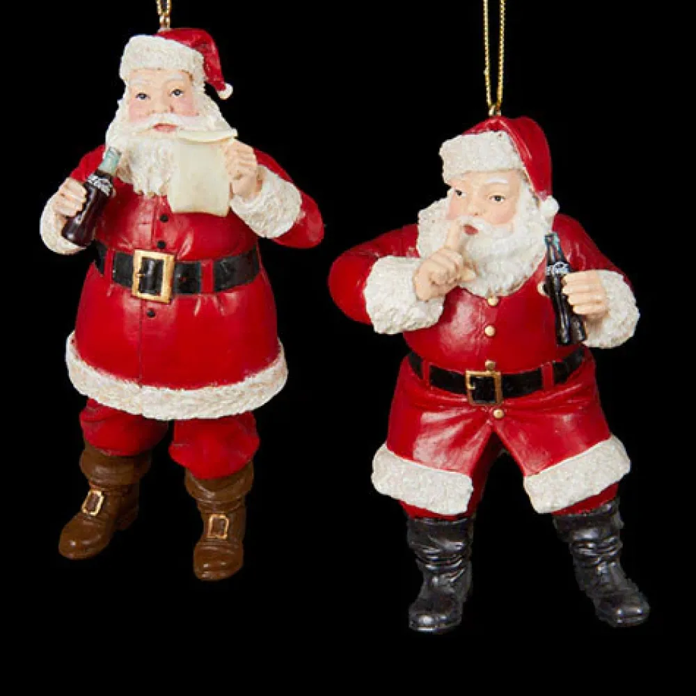 Kurt S Adler Coca-Cola® Santa With Coke, 2 Assorted, Cc2157^ Stocking / Skirt
