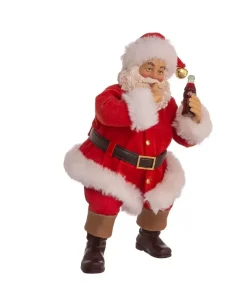 Kurt S Adler Coca-Cola, Sundblom 90Th Anniversary Santa And Dog, 2-Piece Set, Fabriche™ Cc5213^ Stocking / Skirt