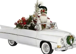 Mark Roberts Convertible Car With Santa By ^ Stocking / Skirt