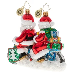 Christopher Radko Cr, A Bicycle Built For Two, 1020406, ^ Blown Glass