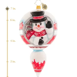 Christopher Radko Cr, A Frosty Hello, 1020759, ^ Glass