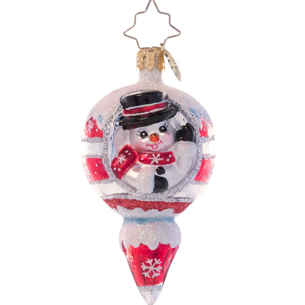 Christopher Radko Cr, A Frosty Hello Gem, 1021066, ^ Blown Glass