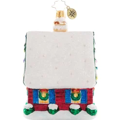 Christopher Radko Cr, Adorably Adorned Cottage, 1020736, ^ Glass