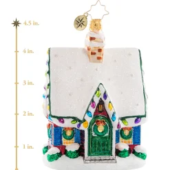 Christopher Radko Cr, Adorably Adorned Cottage, 1020736, ^ Glass