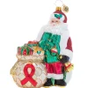 Christopher Radko Cr, Aids Awareness Santa, 1021196, ^ Santas