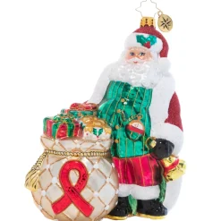 Christopher Radko Cr, Aids Awareness Santa, 1021196, ^ Santas