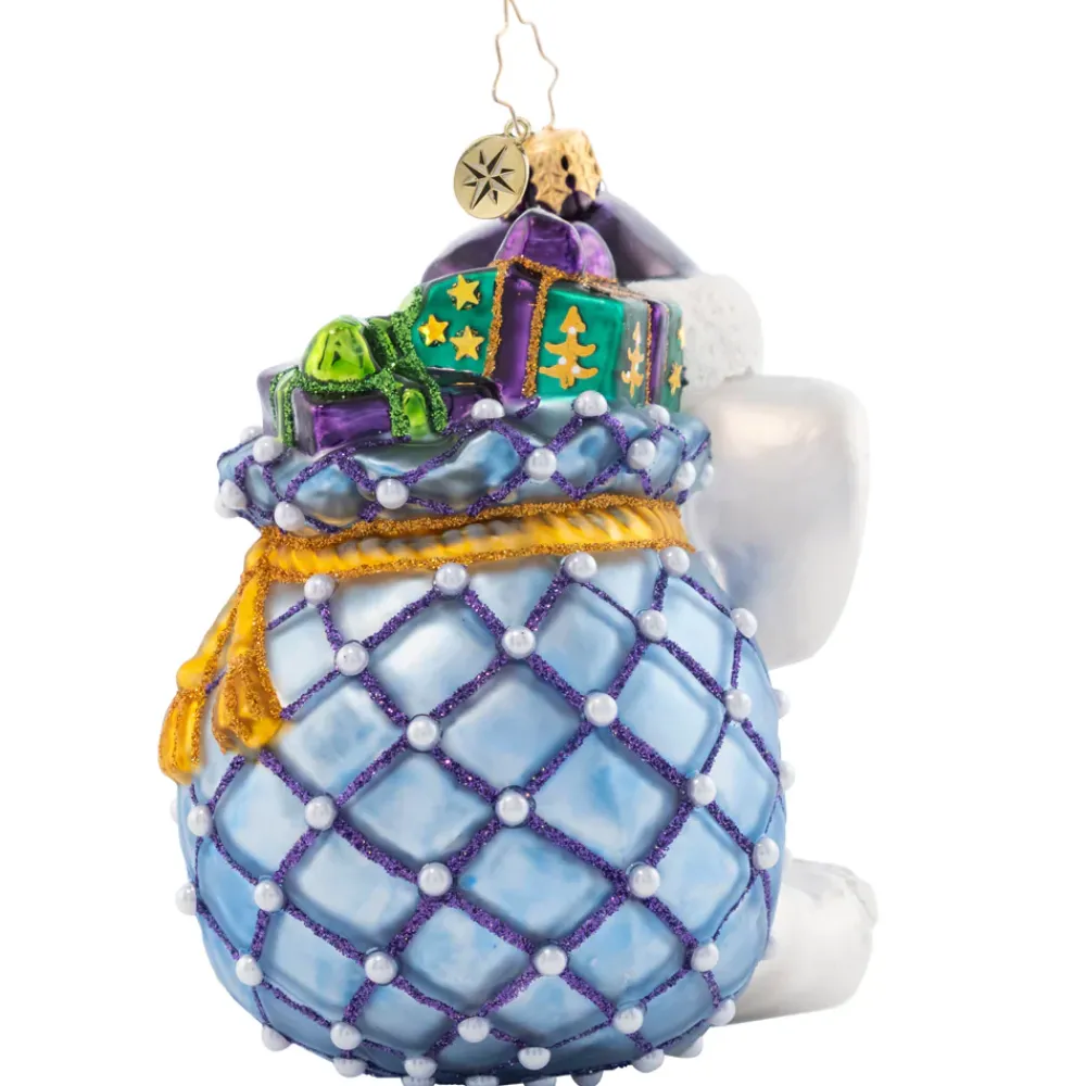 Christopher Radko Cr, An Elephant Never Forgets!, 1021597, Radko. Alzheimer's Awareness^ Blown Glass