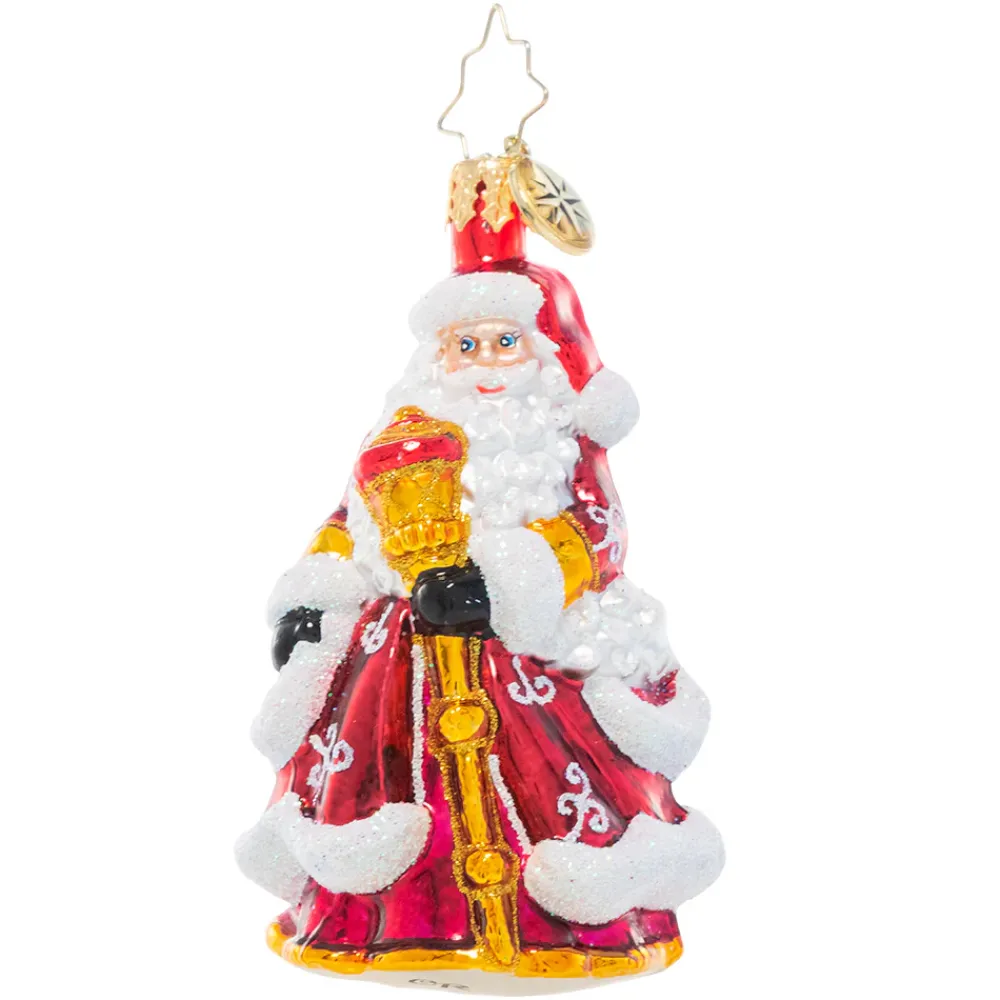 Christopher Radko Cr, An En-Deer-Ing St. Nick Gem, 1021047, Radko^ Blown Glass