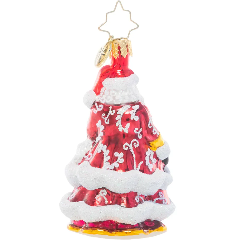 Christopher Radko Cr, An En-Deer-Ing St. Nick Gem, 1021047, Radko^ Blown Glass