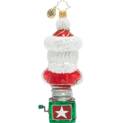 Christopher Radko Cr, Baby's First Santa Surprise, 1020173, ^ Blown Glass