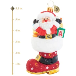 Christopher Radko Cr, Baby's Got The Boot Of Loot, 1020593, ^ Glass