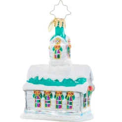 Christopher Radko Cr, Boughs Of Holly Chapel Gem, 1021055, ^ Christopher Radko