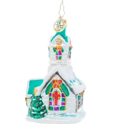 Christopher Radko Cr, Boughs Of Holly Chapel Gem, 1021055, ^ Stocking / Skirt