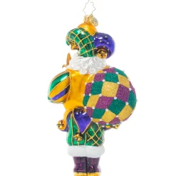 Christopher Radko Cr, Bourbon Street Santa, 1021104, ^ Blown Glass