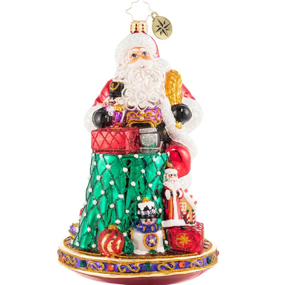 Christopher Radko Cr, Can I Have Your Autograph, Santa?, 1020611, ^ Stocking / Skirt