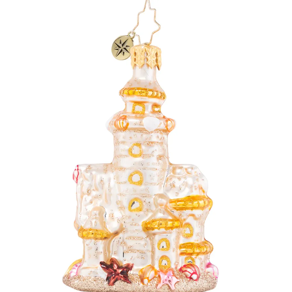 Christopher Radko Cr, Castles In The Sand, Gem, 1020652, ^ Blown Glass