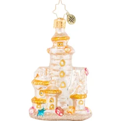 Christopher Radko Cr, Castles In The Sand, Gem, 1020652, ^ Blown Glass