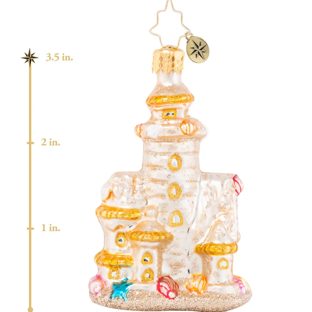 Christopher Radko Cr, Castles In The Sand, Gem, 1020652, ^ Blown Glass