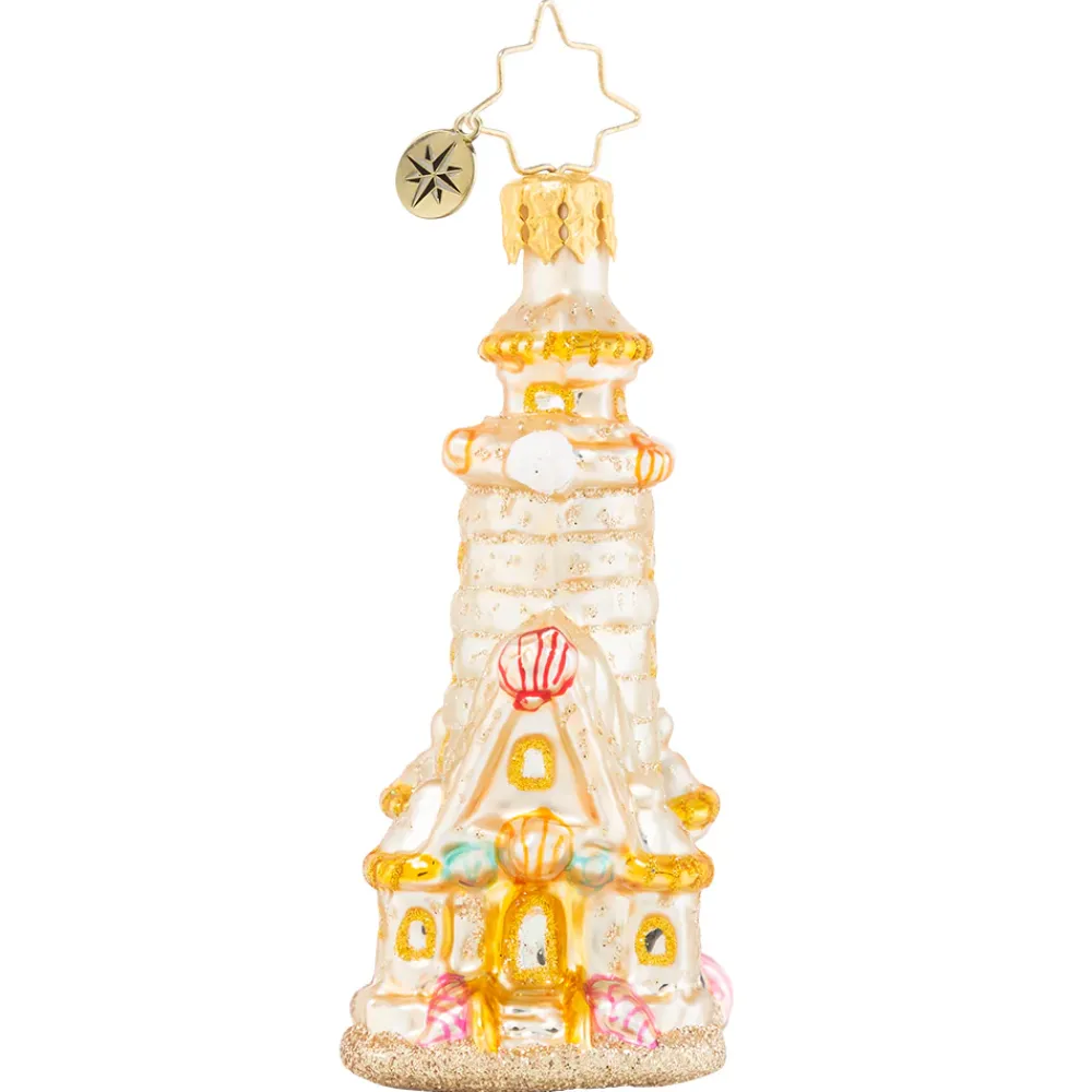 Christopher Radko Cr, Castles In The Sand, Gem, 1020652, ^ Blown Glass