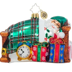 Christopher Radko Cr, Catching Z's Mr. Claus, 1021093, Radko^ Stocking / Skirt